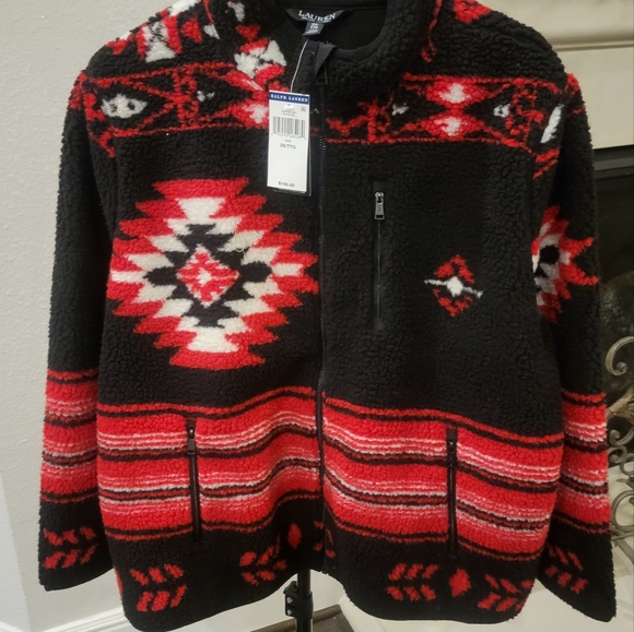 Nwt...Jacquard Faux-Shearling Jacket - Picture 5 of 5